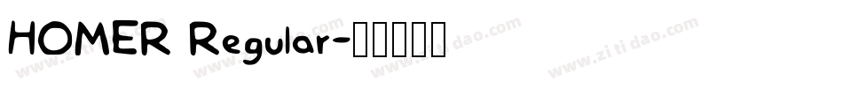 HOMER Regular字体转换